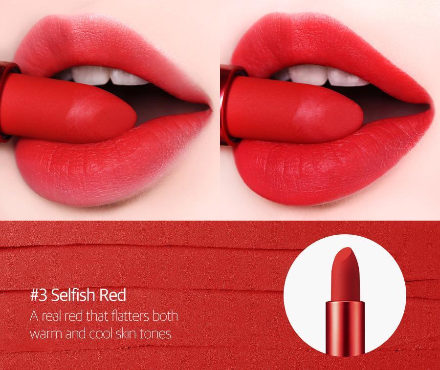 [TooCoolForSchool] Artclass Lip Velour #3 Selfish Red 3.5g