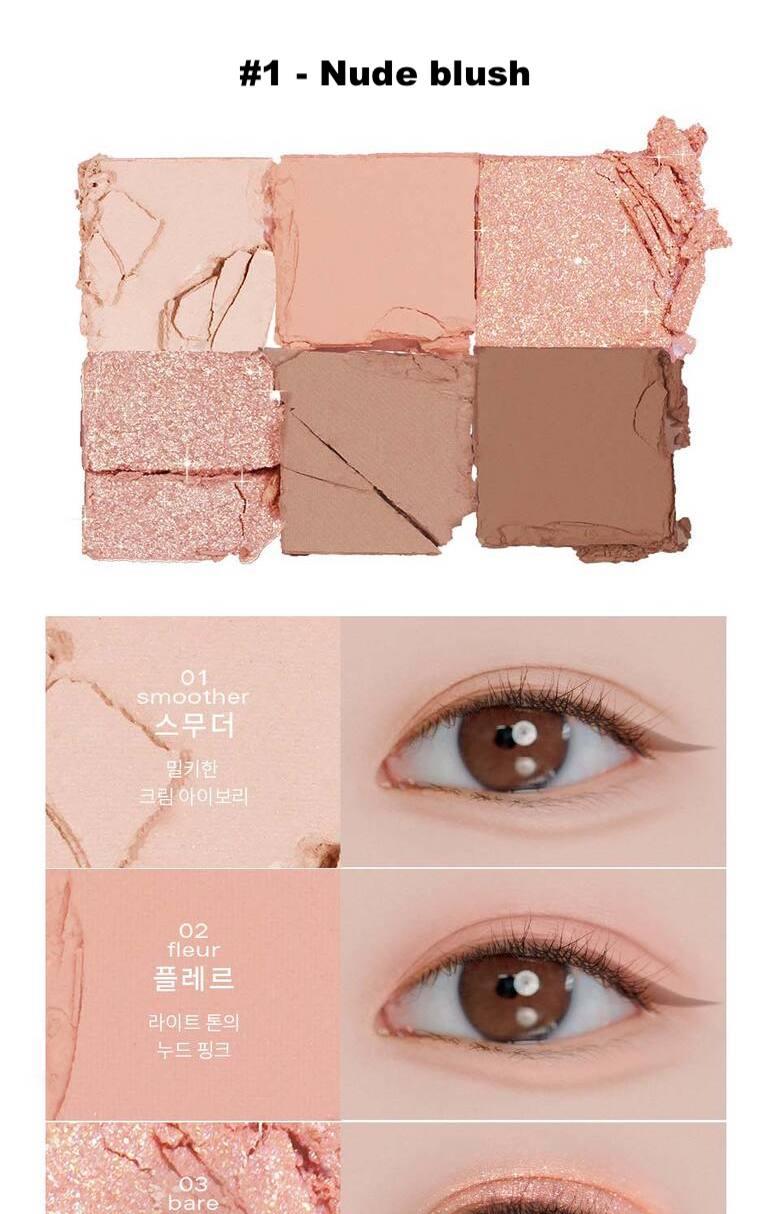 [BBIA] Ready To Wear Eye Palette - #1 Nude Blush