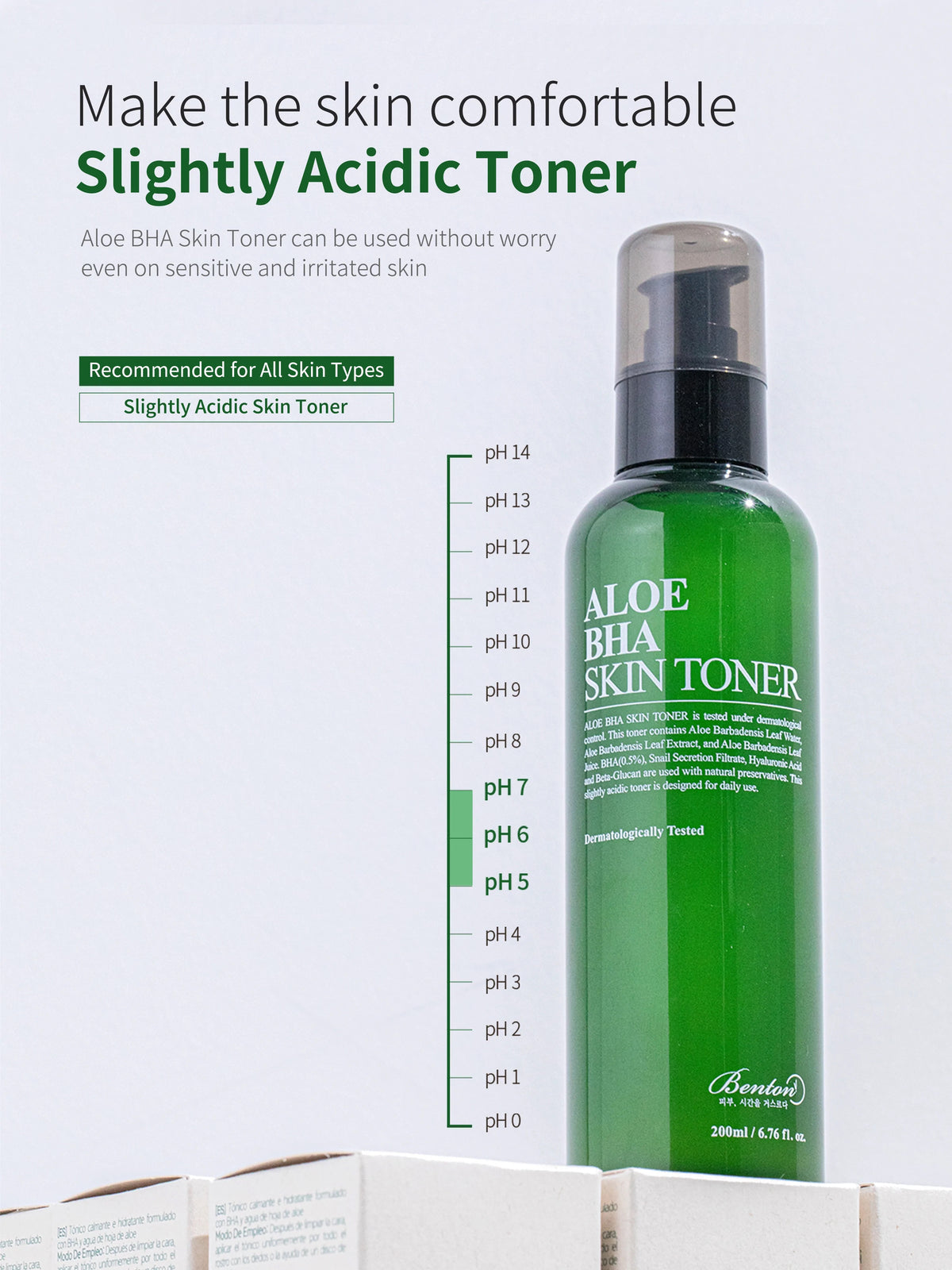 [Benton] Aloe BHA Skin Toner 200ml - Renewal